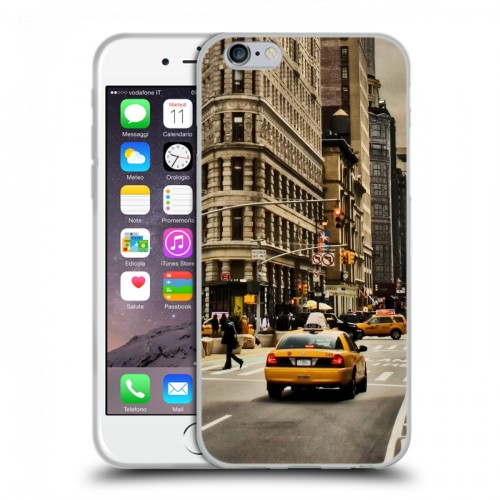 Дизайнерский пластиковый чехол для Iphone 6/6s Нью-Йорк