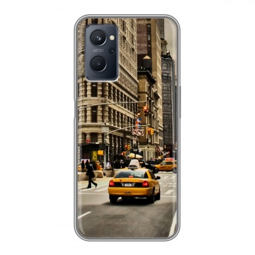 Дизайнерский силиконовый с усиленными углами чехол для Realme 9i Нью-Йорк