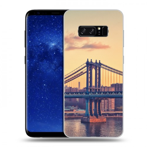 Дизайнерский силиконовый чехол для Samsung Galaxy Note 8 Нью-Йорк