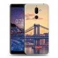 Дизайнерский пластиковый чехол для Nokia 7 Plus Нью-Йорк