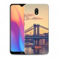 Дизайнерский силиконовый с усиленными углами чехол для Xiaomi RedMi 8A Нью-Йорк