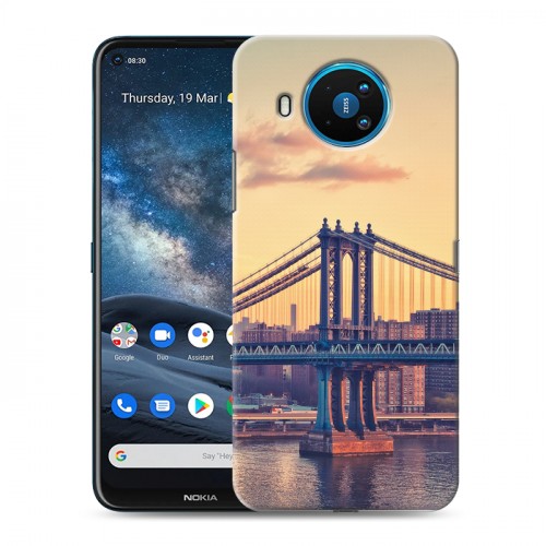 Дизайнерский пластиковый чехол для Nokia 8.3 Нью-Йорк