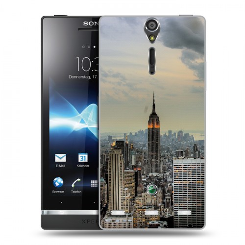 Дизайнерский пластиковый чехол для Sony Xperia S Нью-Йорк