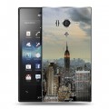 Дизайнерский пластиковый чехол для Sony Xperia acro S Нью-Йорк