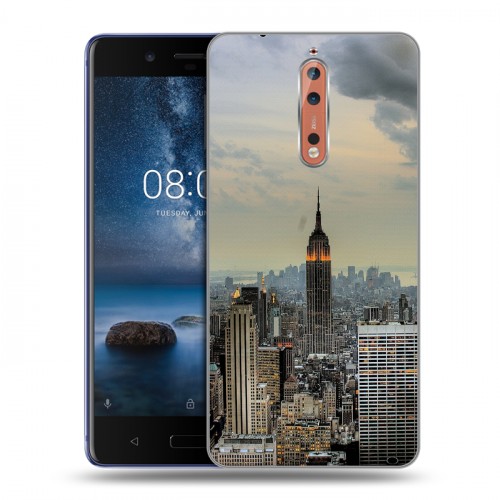 Дизайнерский пластиковый чехол для Nokia 8 Нью-Йорк