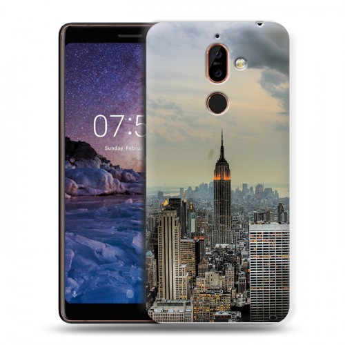 Дизайнерский пластиковый чехол для Nokia 7 Plus Нью-Йорк