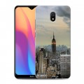 Дизайнерский силиконовый с усиленными углами чехол для Xiaomi RedMi 8A Нью-Йорк