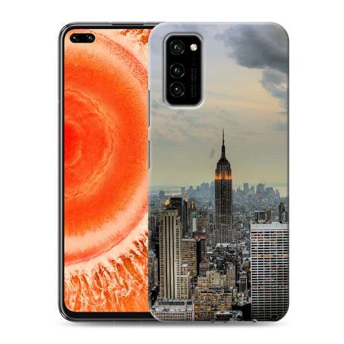 Дизайнерский силиконовый чехол для Huawei Honor View 30 Pro Нью-Йорк