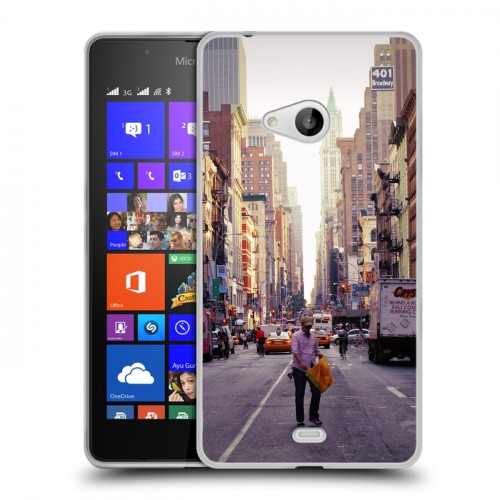 Дизайнерский пластиковый чехол для Microsoft Lumia 540 Нью-Йорк