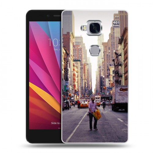 Дизайнерский силиконовый чехол для Huawei Honor 5X Нью-Йорк