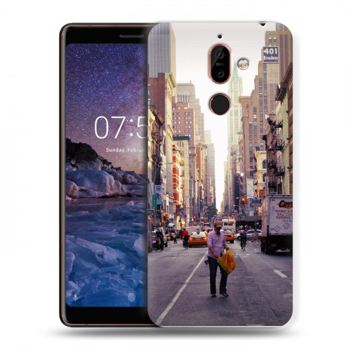 Дизайнерский пластиковый чехол для Nokia 7 Plus Нью-Йорк