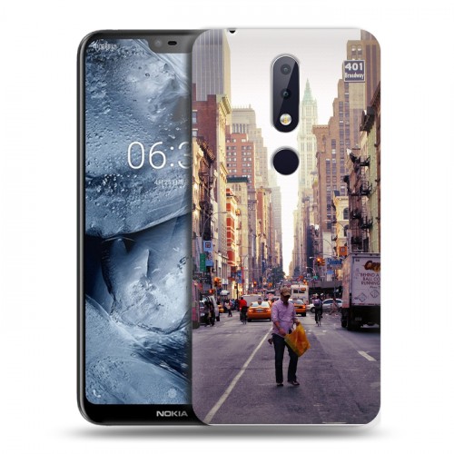 Дизайнерский пластиковый чехол для Nokia 6.1 Plus Нью-Йорк