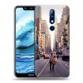 Дизайнерский пластиковый чехол для Nokia 5.1 Plus Нью-Йорк