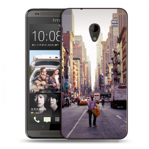 Дизайнерский пластиковый чехол для HTC Desire 700 Нью-Йорк
