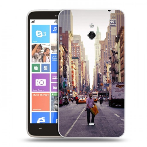 Дизайнерский пластиковый чехол для Nokia Lumia 1320 Нью-Йорк