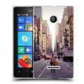 Дизайнерский пластиковый чехол для Microsoft Lumia 435 Нью-Йорк