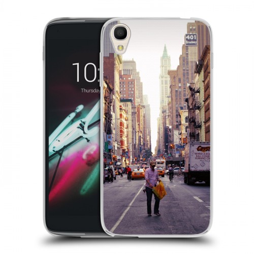 Дизайнерский пластиковый чехол для Alcatel One Touch Idol 3 (4.7) Нью-Йорк