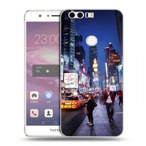Дизайнерский пластиковый чехол для Huawei Honor 8 Нью-Йорк