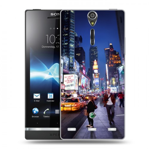 Дизайнерский пластиковый чехол для Sony Xperia S Нью-Йорк