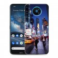 Дизайнерский силиконовый с усиленными углами чехол для Nokia 8.3 Нью-Йорк