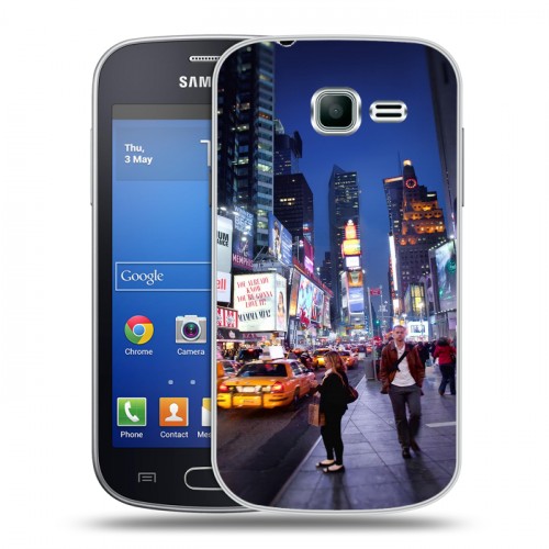 Дизайнерский пластиковый чехол для Samsung Galaxy Trend Lite Нью-Йорк