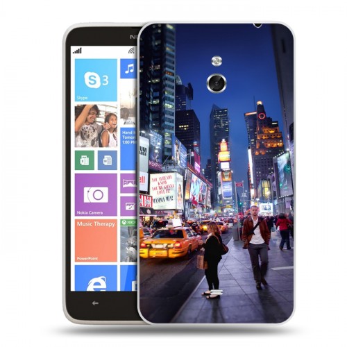 Дизайнерский пластиковый чехол для Nokia Lumia 1320 Нью-Йорк