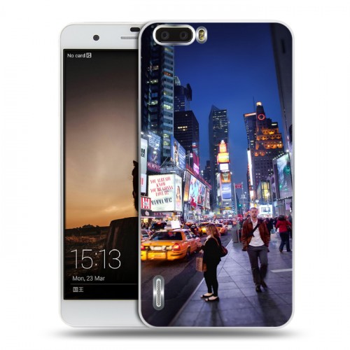 Дизайнерский пластиковый чехол для Huawei Honor 6 Plus Нью-Йорк