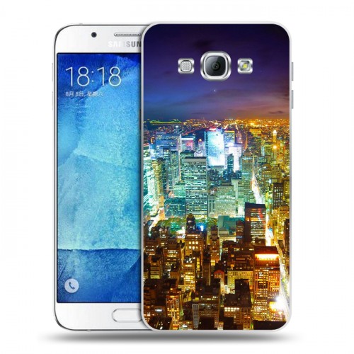 Дизайнерский пластиковый чехол для Samsung Galaxy A8 Нью-Йорк