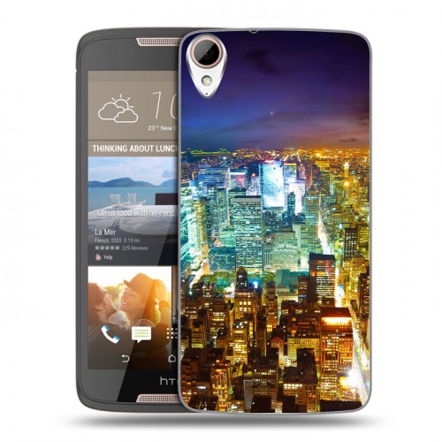 Дизайнерский силиконовый чехол для HTC Desire 828 Нью-Йорк