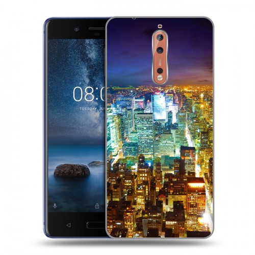 Дизайнерский пластиковый чехол для Nokia 8 Нью-Йорк