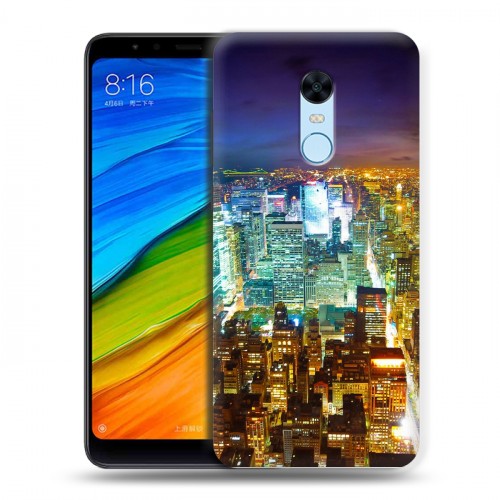 Дизайнерский пластиковый чехол для Xiaomi RedMi 5 Plus Нью-Йорк