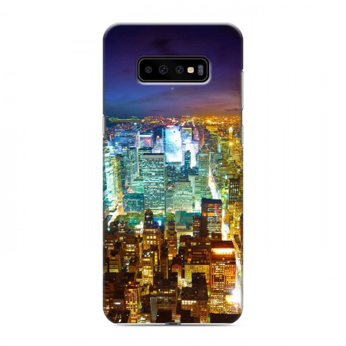 Дизайнерский пластиковый чехол для Samsung Galaxy S10 Plus Нью-Йорк