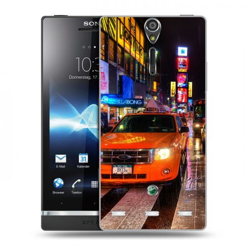 Дизайнерский пластиковый чехол для Sony Xperia S Нью-Йорк