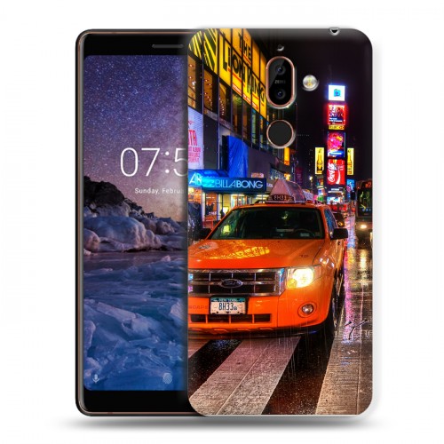 Дизайнерский пластиковый чехол для Nokia 7 Plus Нью-Йорк