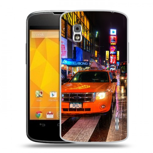 Дизайнерский пластиковый чехол для LG Google Nexus 4 Нью-Йорк