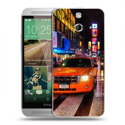 Дизайнерский пластиковый чехол для HTC One E8 Нью-Йорк