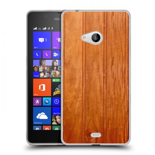 Дизайнерский пластиковый чехол для Microsoft Lumia 540 Дерево