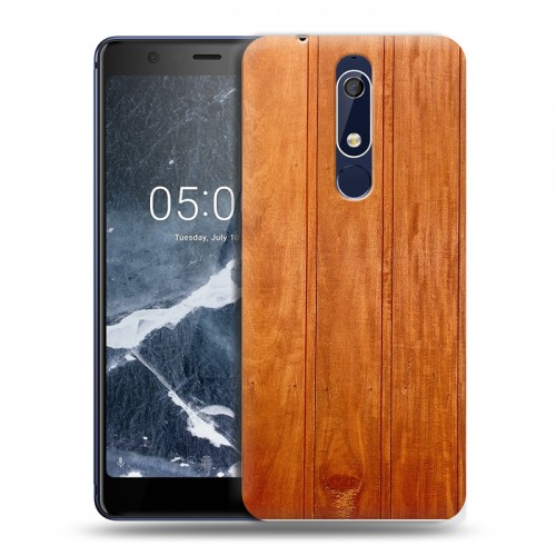 Дизайнерский пластиковый чехол для Nokia 5.1 Дерево