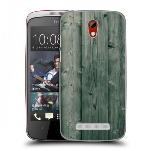 Дизайнерский пластиковый чехол для HTC Desire 500 Дерево