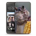 Дизайнерский пластиковый чехол для HTC Desire 700 Грызуны