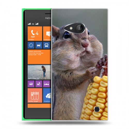 Дизайнерский пластиковый чехол для Nokia Lumia 730/735 Грызуны