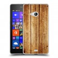 Дизайнерский пластиковый чехол для Microsoft Lumia 540 Дерево