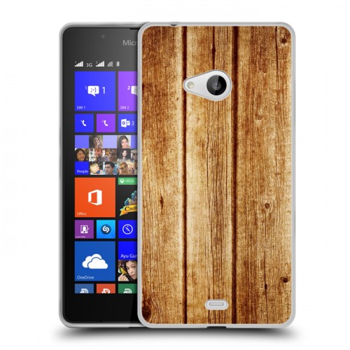 Дизайнерский пластиковый чехол для Microsoft Lumia 540 Дерево