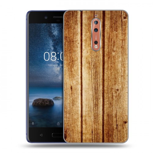 Дизайнерский пластиковый чехол для Nokia 8 Дерево