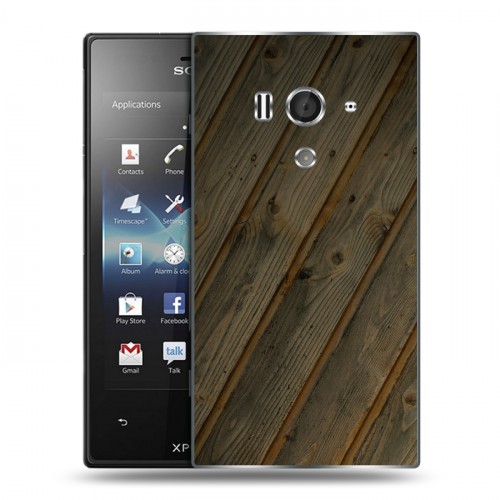 Дизайнерский пластиковый чехол для Sony Xperia acro S Дерево