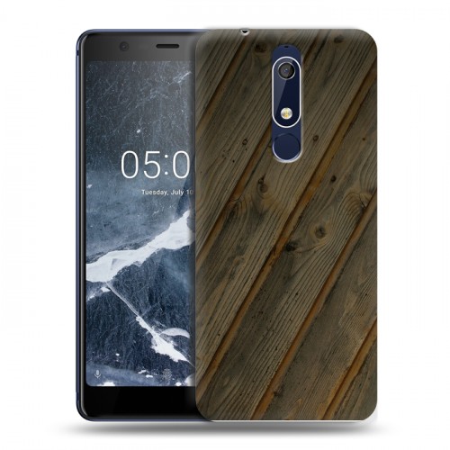 Дизайнерский пластиковый чехол для Nokia 5.1 Дерево