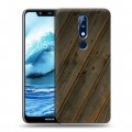 Дизайнерский силиконовый чехол для Nokia 5.1 Plus Дерево