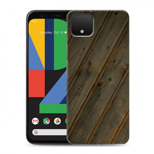 Дизайнерский пластиковый чехол для Google Pixel 4 Дерево