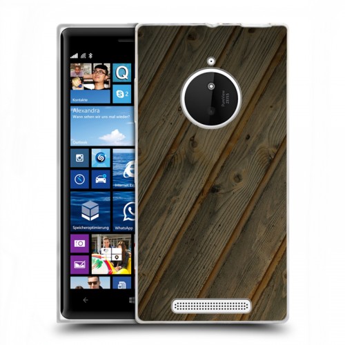 Дизайнерский пластиковый чехол для Nokia Lumia 830 Дерево