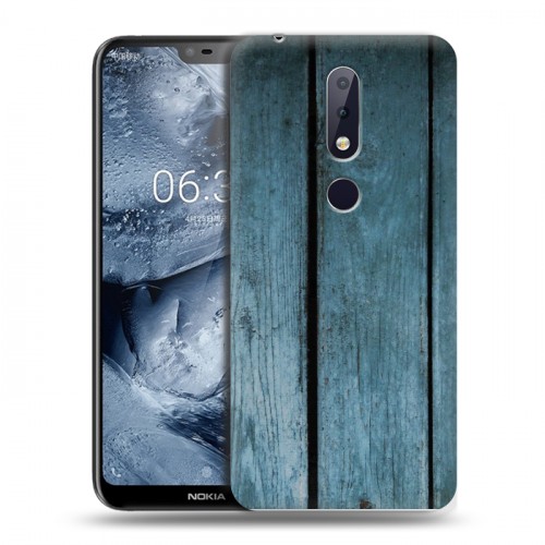 Дизайнерский силиконовый чехол для Nokia 6.1 Plus Дерево